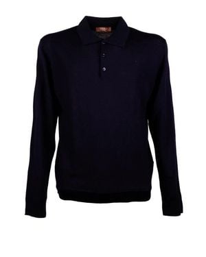 Cruna Polo A Maniche Lunghe - Blu