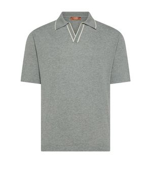 Cruna Polo Grigia Uomo - Grigio