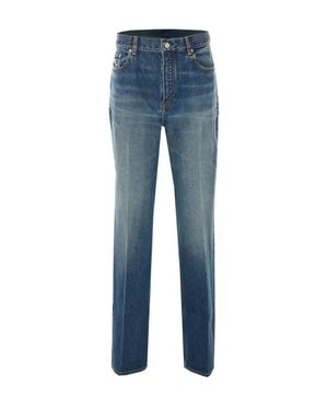 Alaïa Jeans Bootcut Blu Mare