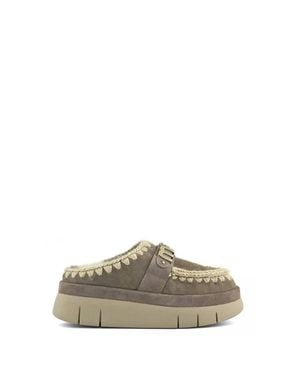 Mou Sabot Grigio Chiaro Con Fibbia - Multicolore