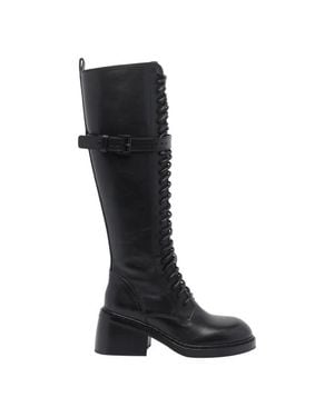 Ann Demeulemeester Stivali Alti Heike - Nero