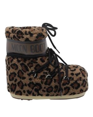 Moon Boot Stivaletti Icon Low Fleece - Nero