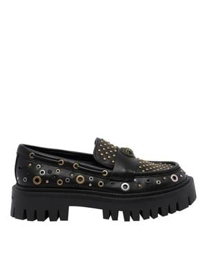 Kurt Geiger Mocassini Neri Borchiati Chunky - Nero