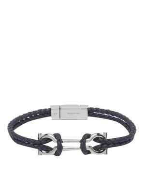Ferragamo Bracciale Double Gancini - Blu