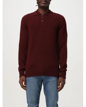 Drumohr Polo M/L Rasata - Rosso