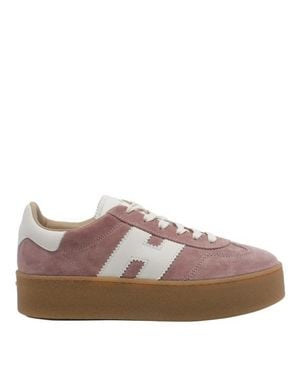 Hogan Sneakers Basse Cool H698 Platform Rosa - Marrone