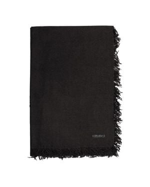 Faliero Sarti Sciarpa Enrica Marrone Scuro - Nero