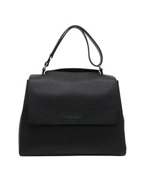 Orciani Borsa A Mano Con Tracolla Sveva Media Soft - Nero