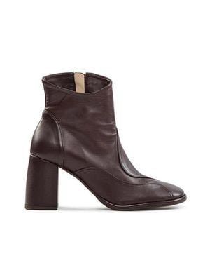 Malloni Tronchetti Tacco Patchwork Melanzana - Marrone
