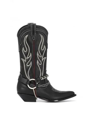 Sonora Boots Stivale Texano Santa Fe - Nero