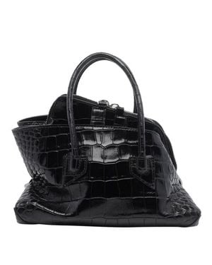 The Attico Borsa A Mano La Passeggiata Mini Nera - Nero