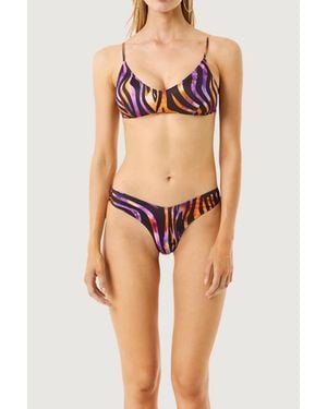 4giveness Top Bikini Hypnotic Zebra - Multicolore