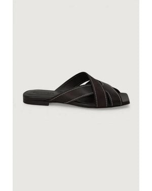 Tod's Sand.Cuoio Flat 99L Fasce Incr. T - Nero