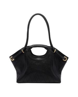 Balmain Borsa Tote Media Nera - Nero