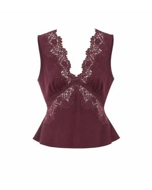 RIXO London Top Rosso - Viola