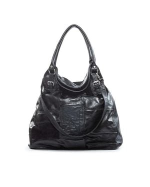 A.s.98 Shopper Patchwork Nero