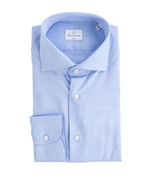 BRANCACCIO Camicia Slim - Blu