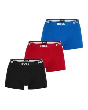 BOSS "Bodywear" Boxershorts Für Herren (3Er-Pack) /Schwarz/Blau) - Rot