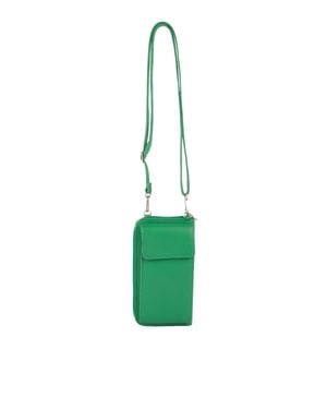 FELIPA Brief- Und Handytasche Aus Leder Damen - Grün