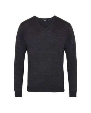 PREMIER Pullover Top V-Ausschnitt Für Herren - Blau