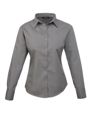 PREMIER Bluse Für Damen Langärmlig (Dunkelgrau)