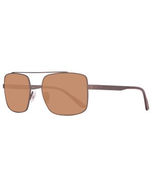 Helly Hansen Braune Metall-Sonnenbrille - Weiß