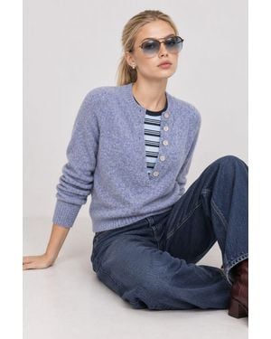 Happiness İstanbul Damen Strickpullover - Blau