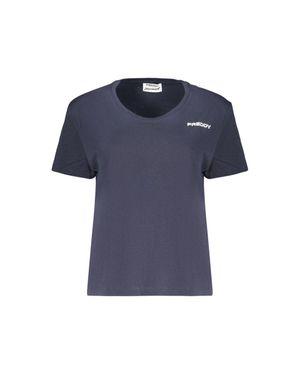 Freddy Baumwoll Damen-T-Shirt - Blau