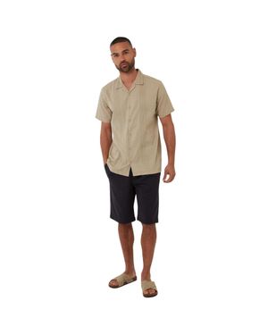 Threadbare "Urmston" Hemd Für Herren (Steinfarben) - Natur