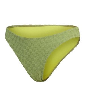 Speedo Bikinihöschen Für Damen, Frottee, Hoch Geschnitten - Grün