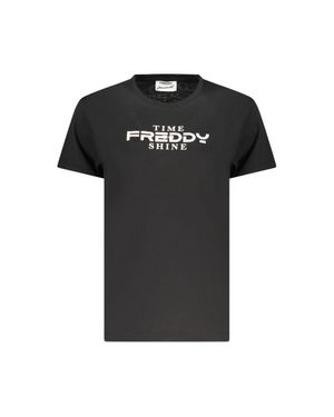 Freddy Nero Baumwoll Damen T-Shirt - Schwarz