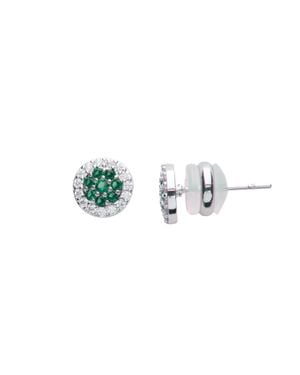 U.S. POLO ASSN. Us Polo Assn Jewellery Celine Rhodium-Ohrringe - Grün