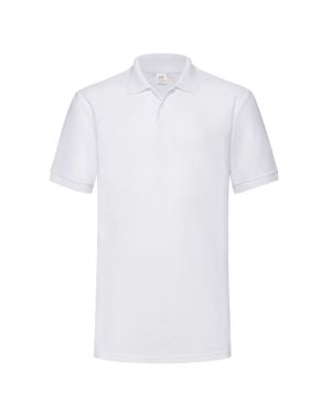 Fruit Of The Loom Poloshirt Schwere Qualität Für Herren - Weiß
