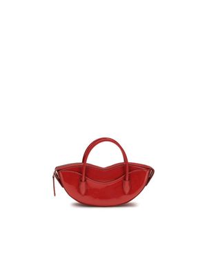 Fiorucci Mehrfarbige Kalbsleder Bos Taurus Schultertasche - Rot