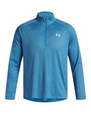 Under Armour "Tech" Mit Halbem Reißverschluss Oberteil Für Herren Strukturiert /Weiß) - Blau