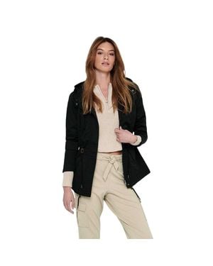 ONLY Parka Für Damen, Mit Kapuze - Schwarz