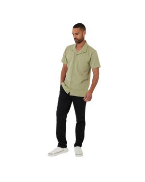 Threadbare "Darvel" Hemd Für Herren, Kurzärmlig (Salbei) - Grün
