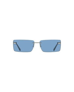 Calvin Klein Rechteckige Blaue Sonnenbrille
