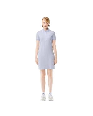 Lacoste Polo-Kleid Für Damen, Mit Kragen (Hellblau)