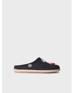 Toni Pons Felt Slippers - White