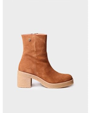 Toni Pons Block-Heel Ankle Boot - Brown