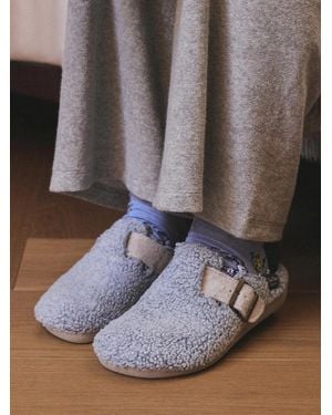 Toni Pons Open Slipper With Buckle For - Brown