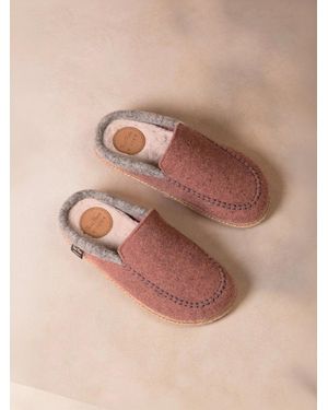 Toni Pons Open Felt Slipper For - Natural