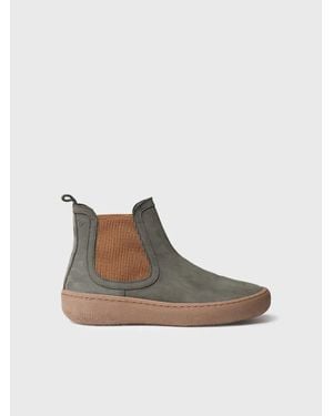Toni Pons Nubuck Leather Ankle Boots With Side Elastics - White