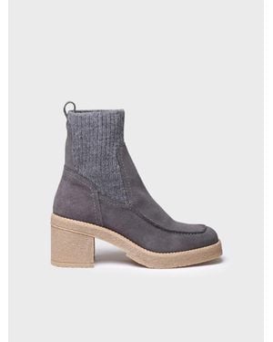 Toni Pons Block-Heel Ankle Boot - Blue