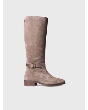Toni Pons Leather Boot - Gray