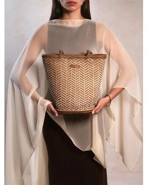 Toni Pons Braided Leather Bag - Natural