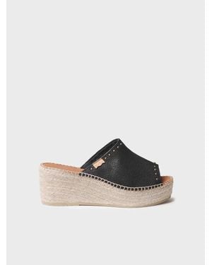 Toni Pons Backless Espadrille - Black