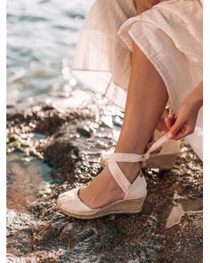 Toni Pons Wedge Espadrilles With Ribbons - Brown