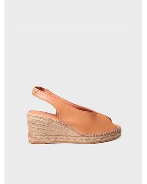 Toni Pons Peep-Toe Wedge Espadrille - Pink